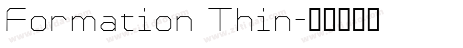 Formation Thin字体转换